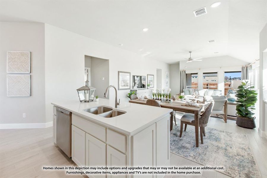 Furnished interior view inside a new home in Abe's Landing, Granbury (Image 10).