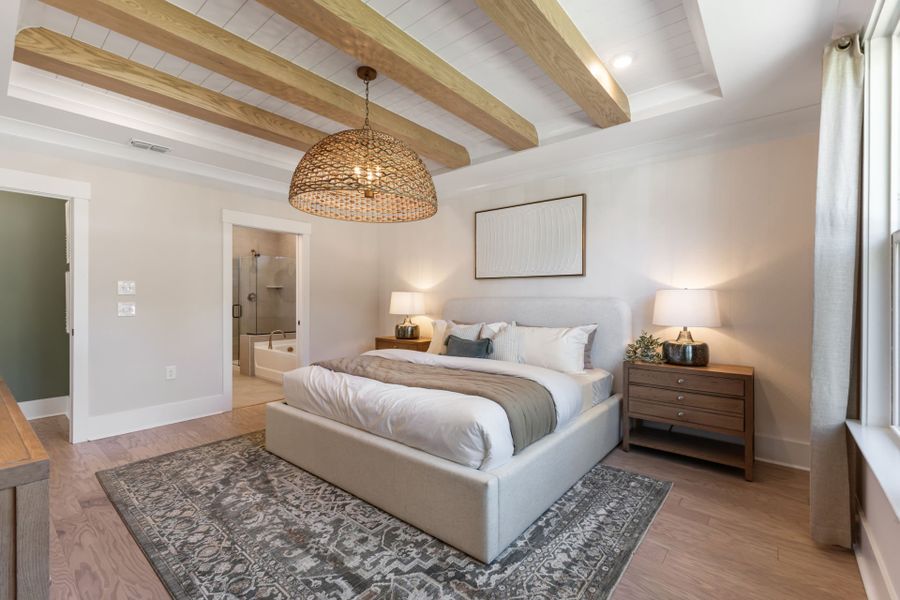 Furnished interior view inside a new home in Del Webb Ocean Isle Beach, Shallotte (Image 17).