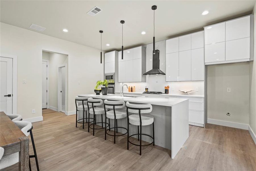 Furnished interior view inside a new home in , Dallas (Image 4).