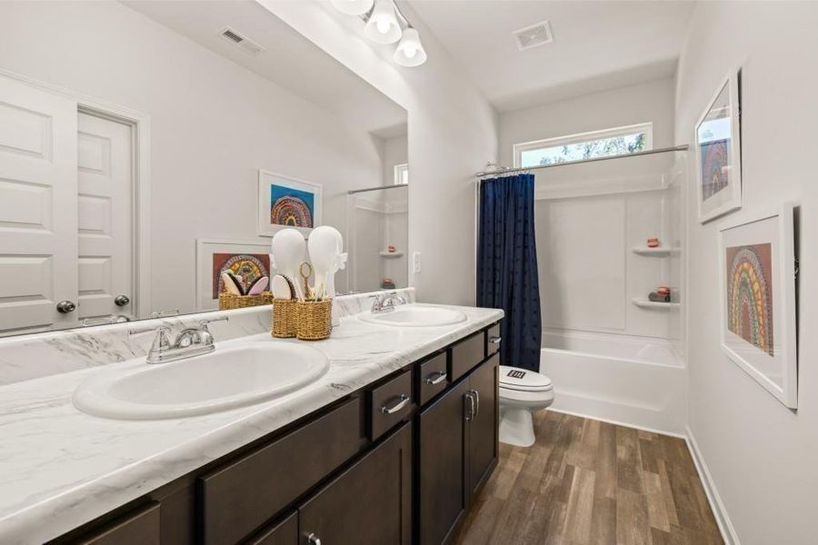 Furnished interior view inside a new home in Allen Manor, Hoschton (Image 50).