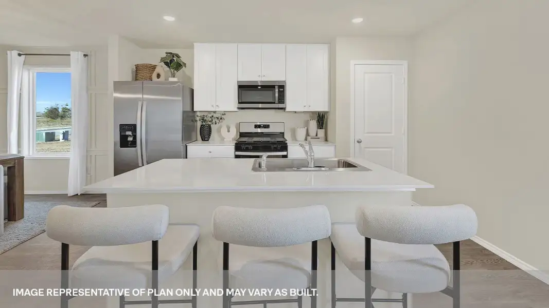 Furnished interior view inside a new home in Spring Valley, New Braunfels (Image 6).