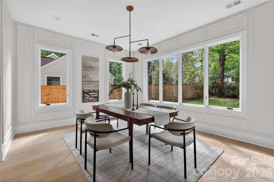 Furnished interior view inside a new home in , Charlotte (Image 6).