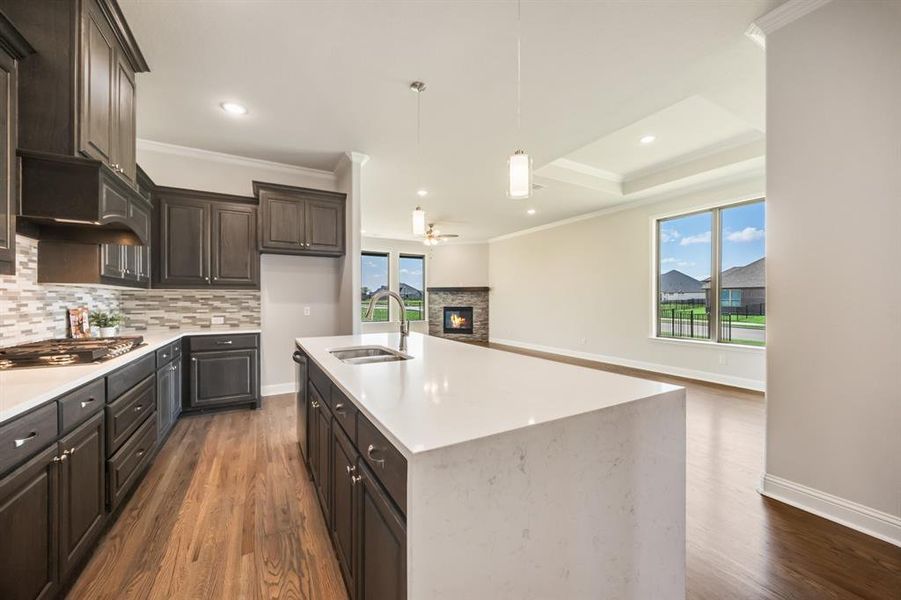 Furnished interior view inside a new home in Heath Golf and Yacht, Forney (Image 17).