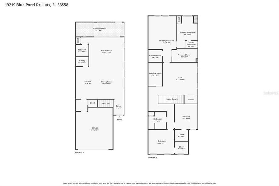 2D floor plan layout of this home in , Lutz, FL (Image 5).
