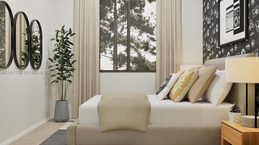 Furnished interior view inside a new home in Sunscapes, Florida City (Image 19).