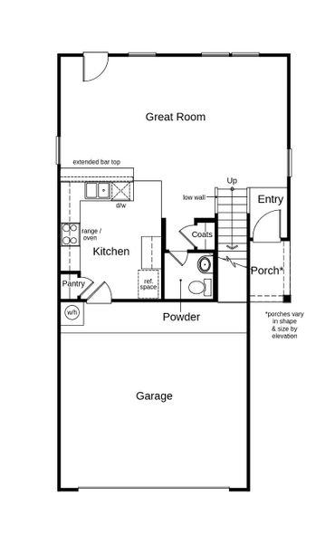 2D floor plan layout of this home in Spanish Trails Villas, San Antonio, TX (Image 3).