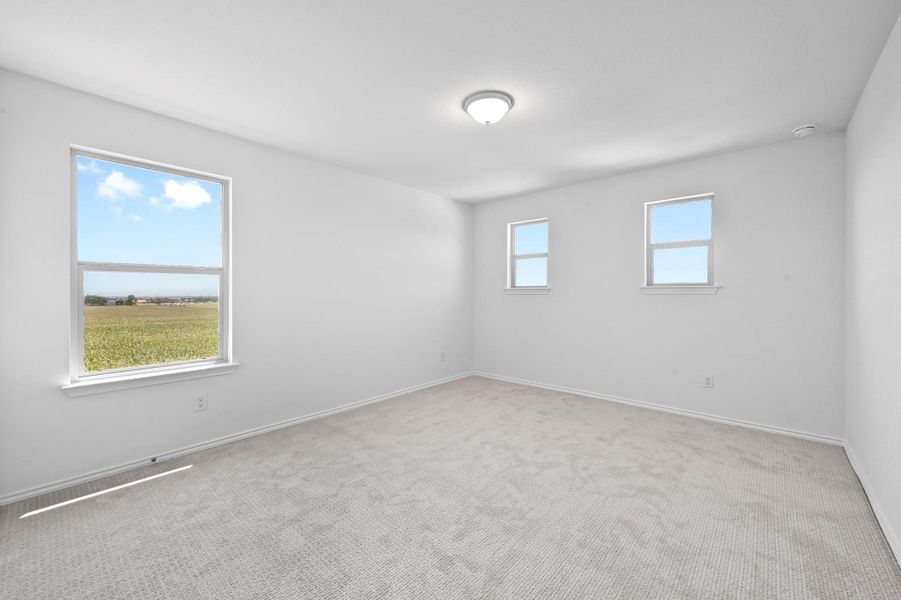 Spacious, unfurnished interior of a new home in Salerno - Classic Collection, Round Rock (Image 20). Spacious, unfurnished interior of a new home in Salerno - Classic Collection, Round Rock (Image 20).