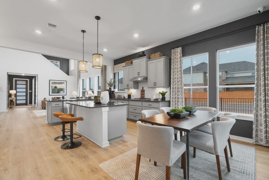 Representative furnished interior of a home built from the Leilana by Chesmar Homes in Highland Village, Georgetown (Image 5).