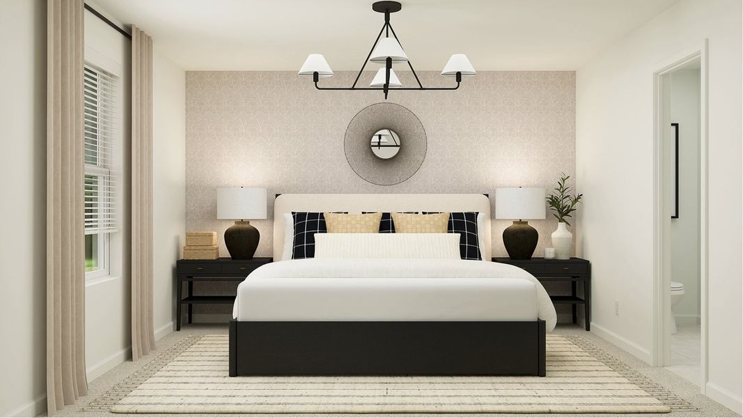 Representative furnished interior of a home built from the Cambria Plan 3071 by Lennar in Ventana Ranch: Crest, Buckeye (Image 29).