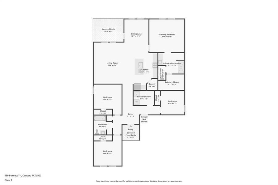2D floor plan layout of this home in Creeks at Burnett Trail, Canton, TX (Image 5). 2D floor plan layout of this home in Creeks at Burnett Trail, Canton, TX (Image 5).
