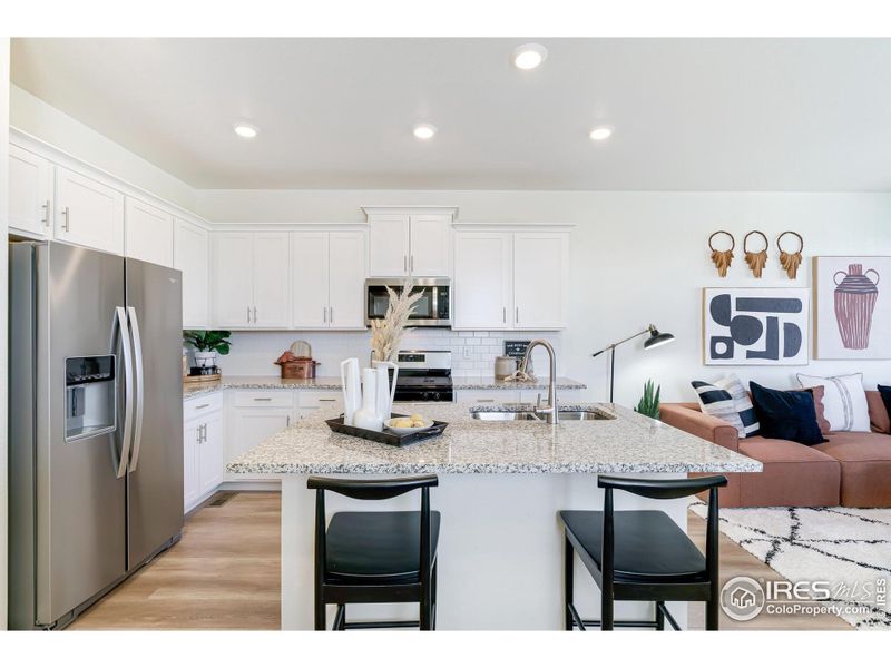Furnished interior view inside a new home in Revere at Johnstown, Johnstown (Image 12).