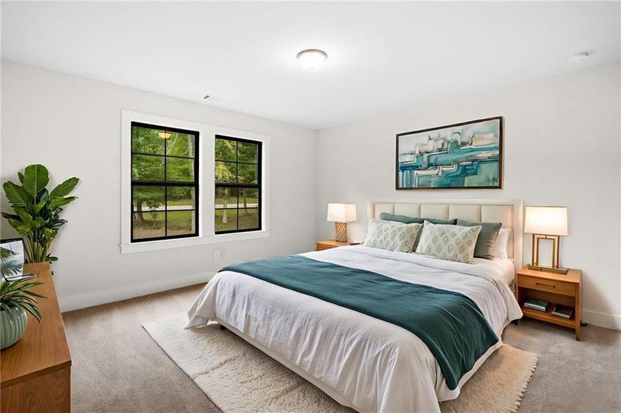 Furnished interior view inside a new home in , Dallas (Image 29).