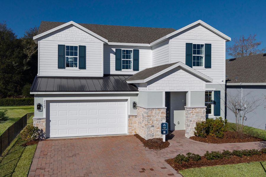 Lopez elevation 2 with optional stone Lopez elevation 2 with optional stone