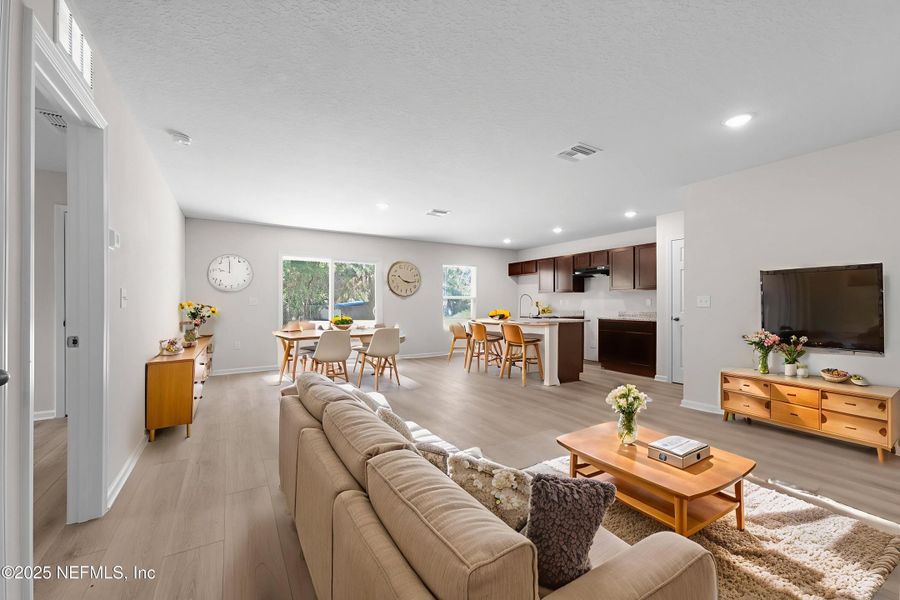 Furnished interior view inside a new home in , Jacksonville (Image 13). Furnished interior view inside a new home in , Jacksonville (Image 13).