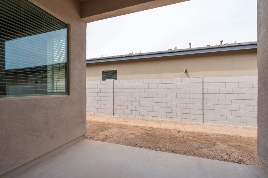 Exterior details and patio area of a home in Abel Ranch, Goodyear (Image 3).