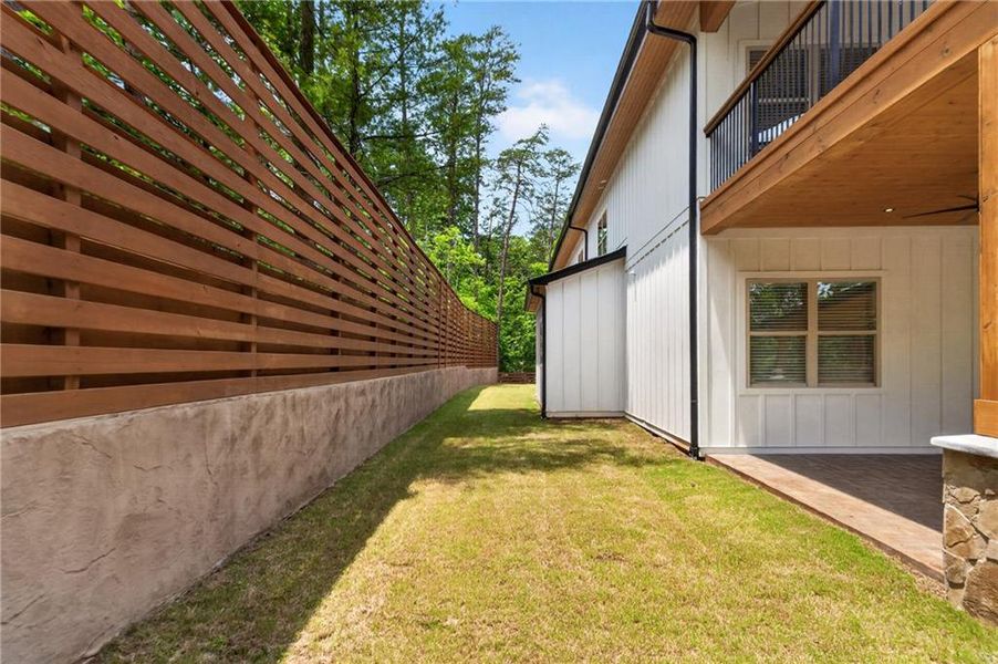 Exterior details and patio area of a home in , Dahlonega (Image 38).