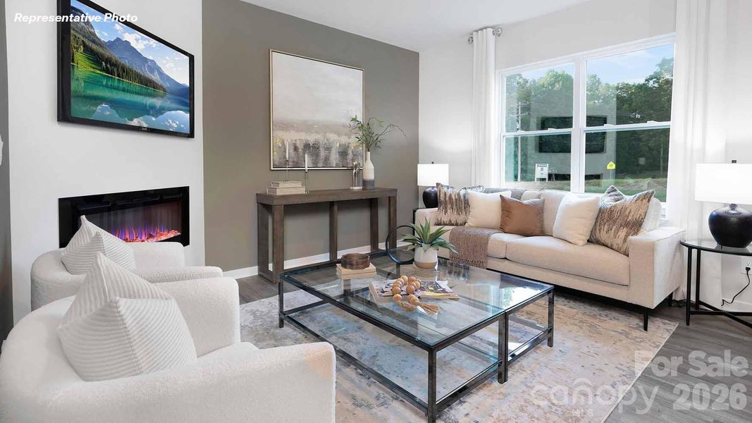Furnished interior view inside a new home in Brinkley Ridge, Kings Mountain (Image 10).