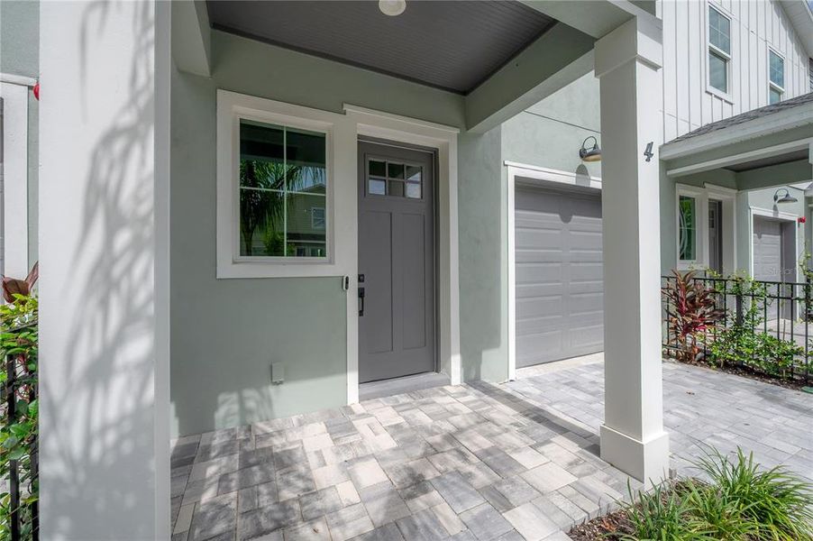 Exterior details and patio area of a home in , Tampa (Image 29).