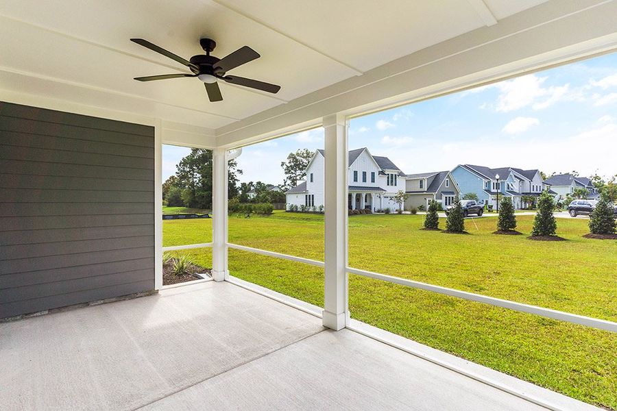 Representative exterior details of a home built from the The Chandler by RobuckHomes in Windwater, Hampstead (Image 30).