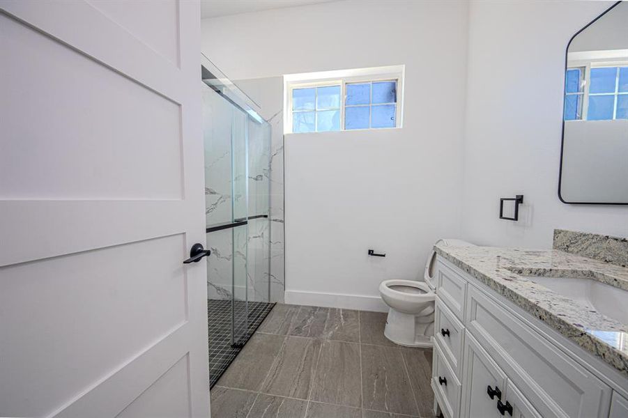 Second Bathroom with Shower is Between 2nd and 3rd Bedrooms