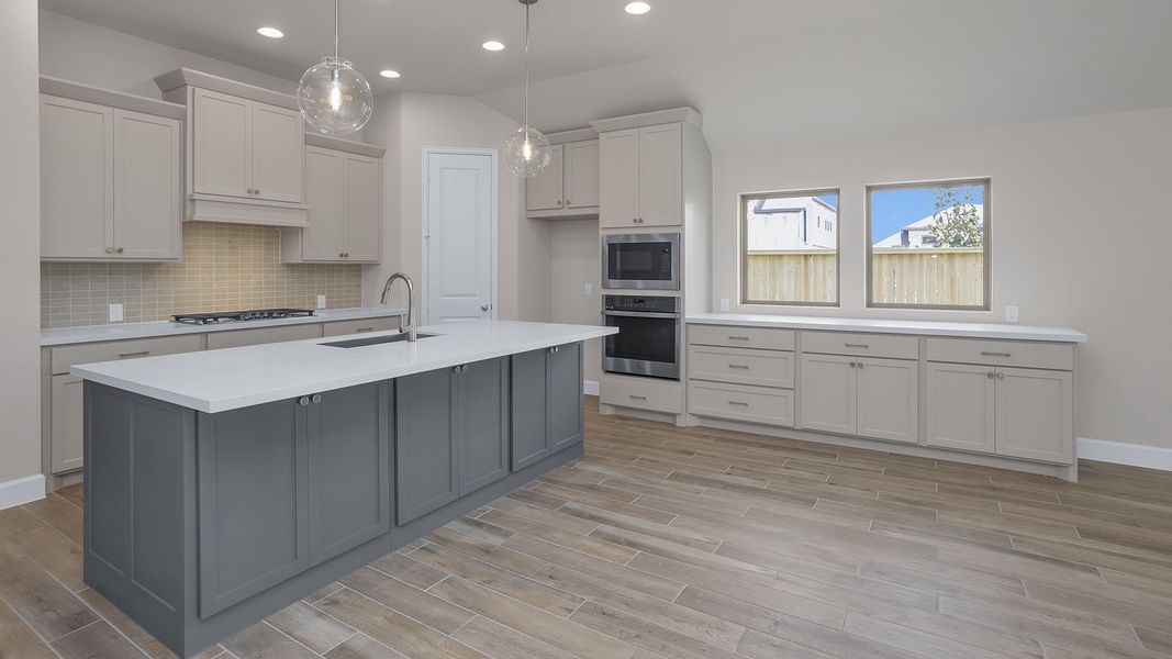 Furnished interior view inside a new home in Grand Central Park 50', Conroe (Image 7). Furnished interior view inside a new home in Grand Central Park 50', Conroe (Image 7).