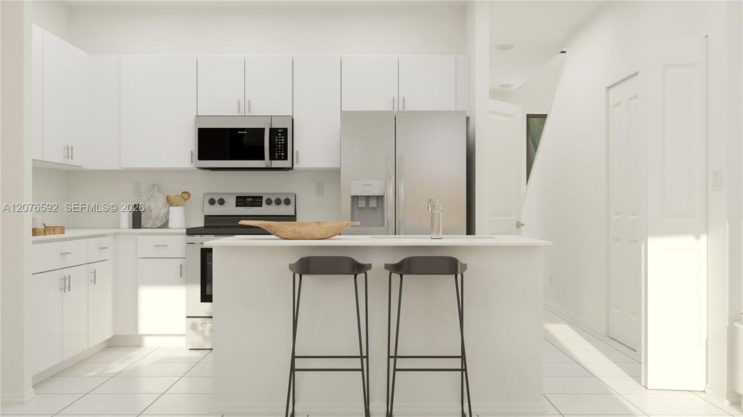 Furnished interior view inside a new home in Luminara, Miami (Image 7). Furnished interior view inside a new home in Luminara, Miami (Image 7).