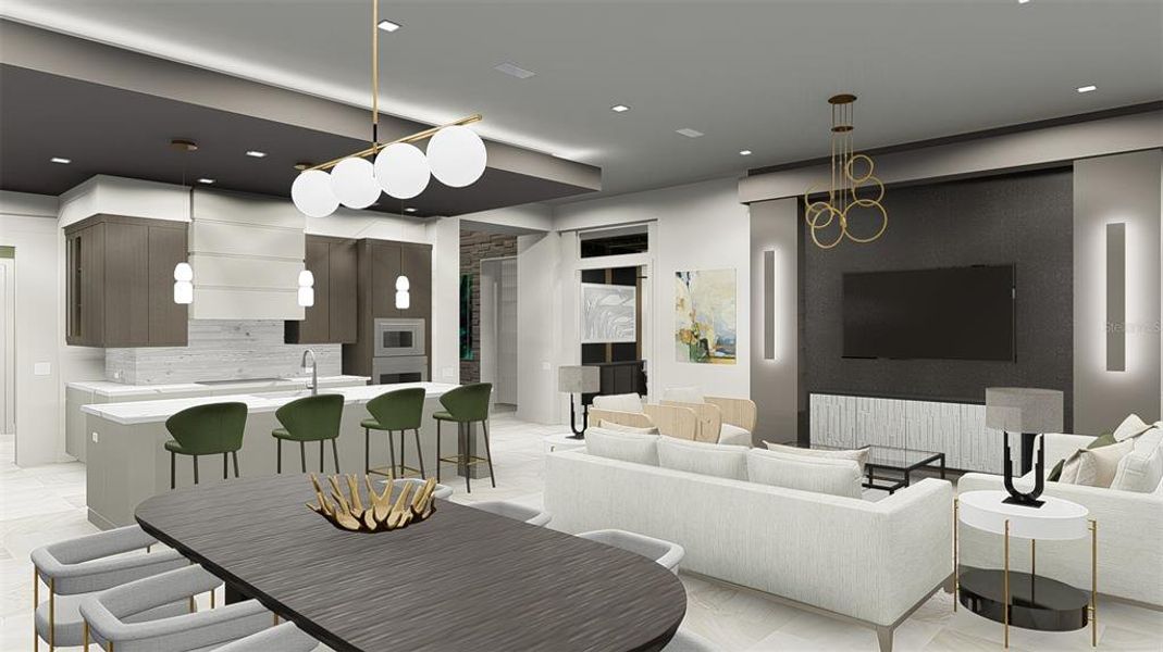 Furnished interior view inside a new home in , Fort Myers (Image 12).