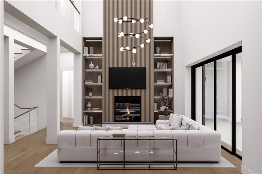 Furnished interior view inside a new home in , Alpharetta (Image 10).