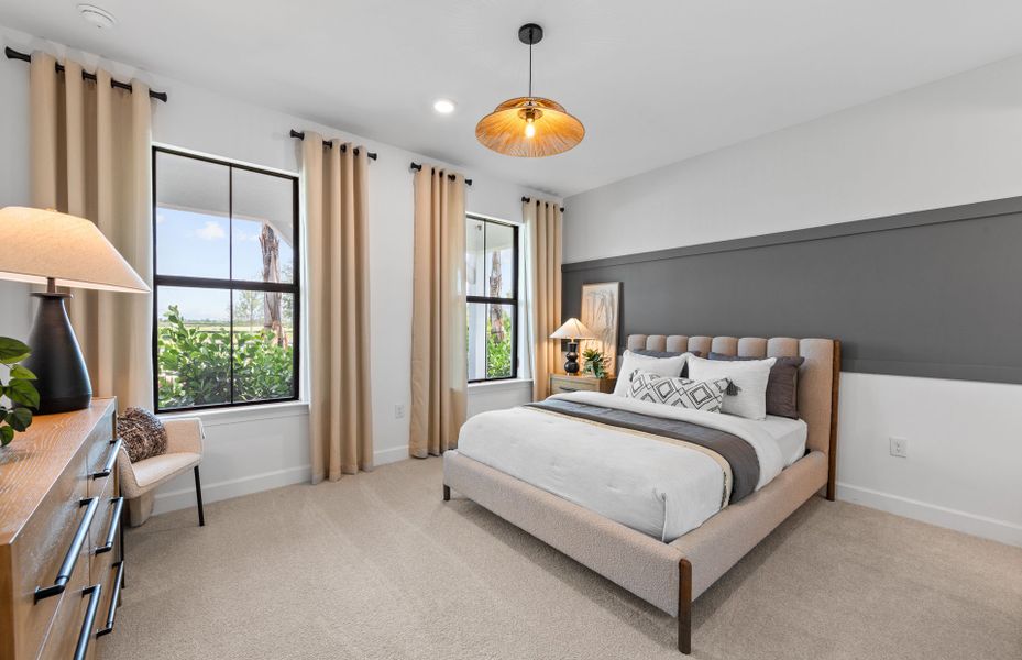 Representative furnished interior of a home built from the Renown by DiVosta in BeachWalk by Manasota Key, Englewood (Image 7).