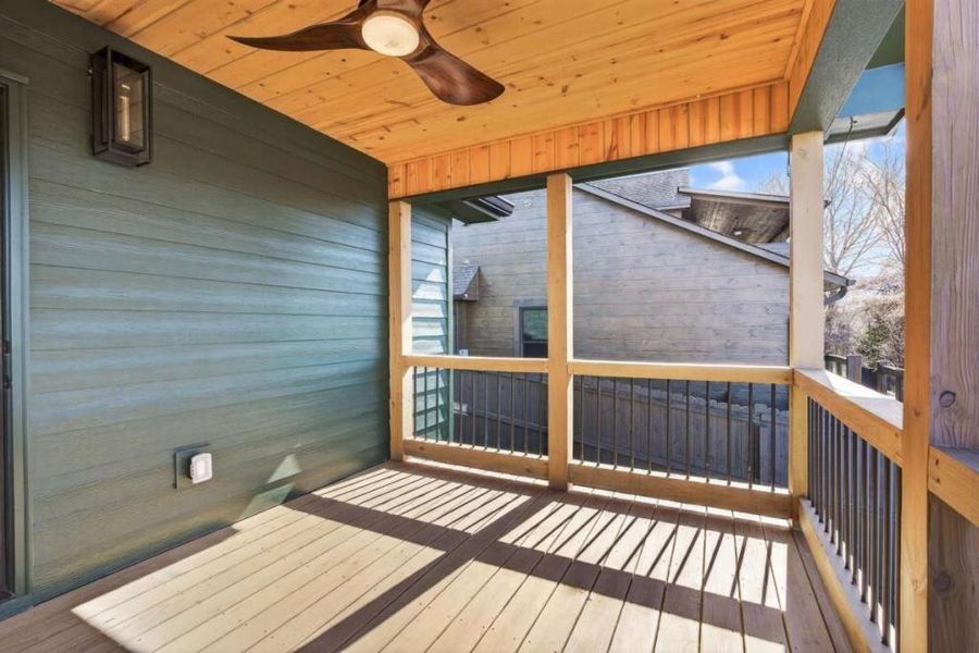 Exterior details and patio area of a home in , Blue Ridge (Image 29).