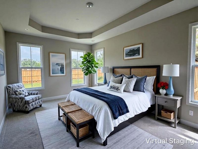 Furnished interior view inside a new home in Parkwood Estates, Leland (Image 8).