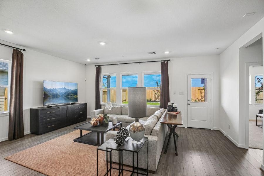 Representative furnished interior of a home built from the Charlton by Taylor Morrison in Mason Woods, Cypress (Image 7).
