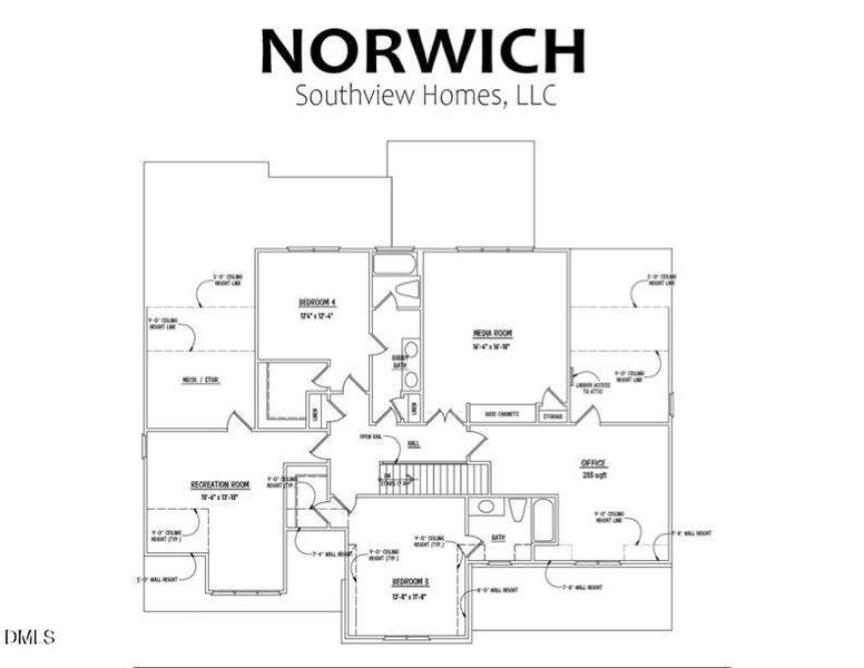 2D floor plan layout of this home in Eller Farms, Wendell, NC (Image 3). 2D floor plan layout of this home in Eller Farms, Wendell, NC (Image 3).