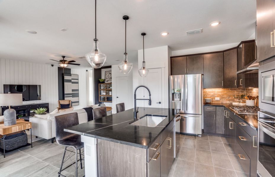 Kitchen Overlooking the Gathering Room