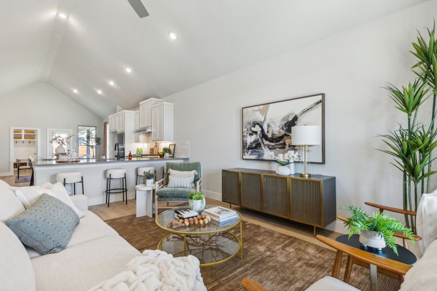 Furnished interior view inside a new home in Dove Hollow, Waxahachie (Image 6). Furnished interior view inside a new home in Dove Hollow, Waxahachie (Image 6).