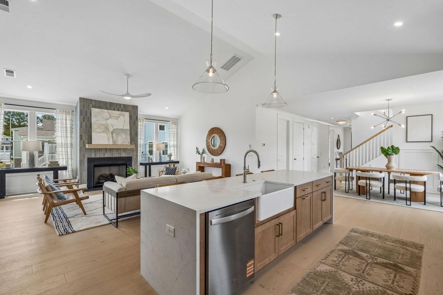 Furnished interior view inside a new home in Miller's Crossing, Johns Island (Image 7).