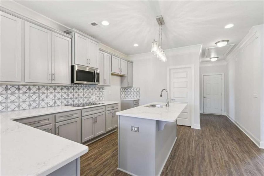 Furnished interior view inside a new home in , Conyers (Image 9). Furnished interior view inside a new home in , Conyers (Image 9).