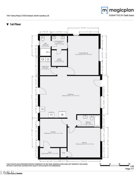 MagicPlan Floor Plan 1931 Henry