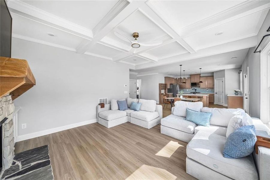 Furnished interior view inside a new home in , Dallas (Image 12).