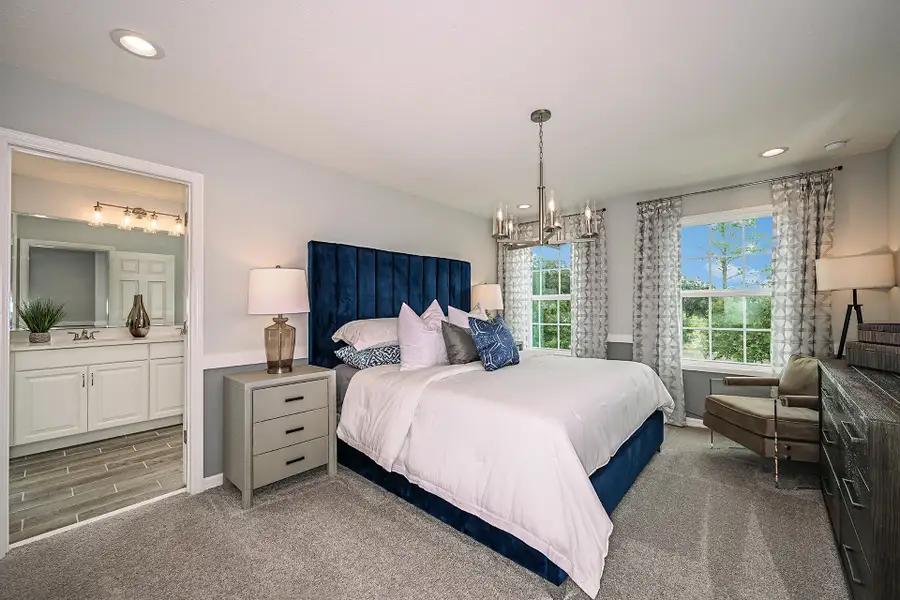 Representative furnished interior of a home built from the Sanibel by Risewell Homes in Preservation Pointe, Davenport (Image 11).