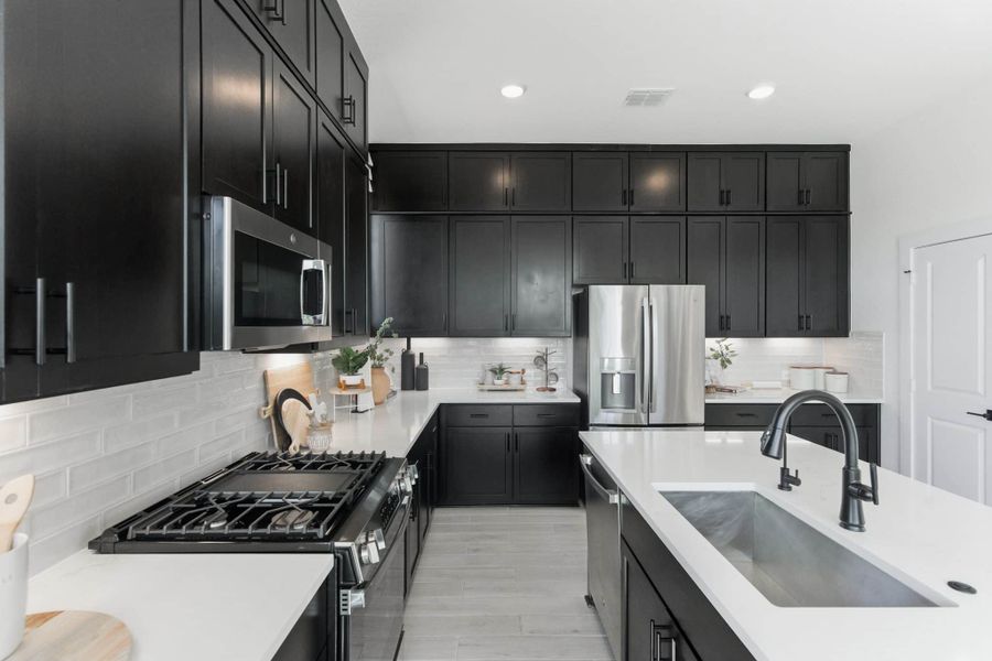 Furnished interior view inside a new home in Rose Hill, San Antonio (Image 15).
