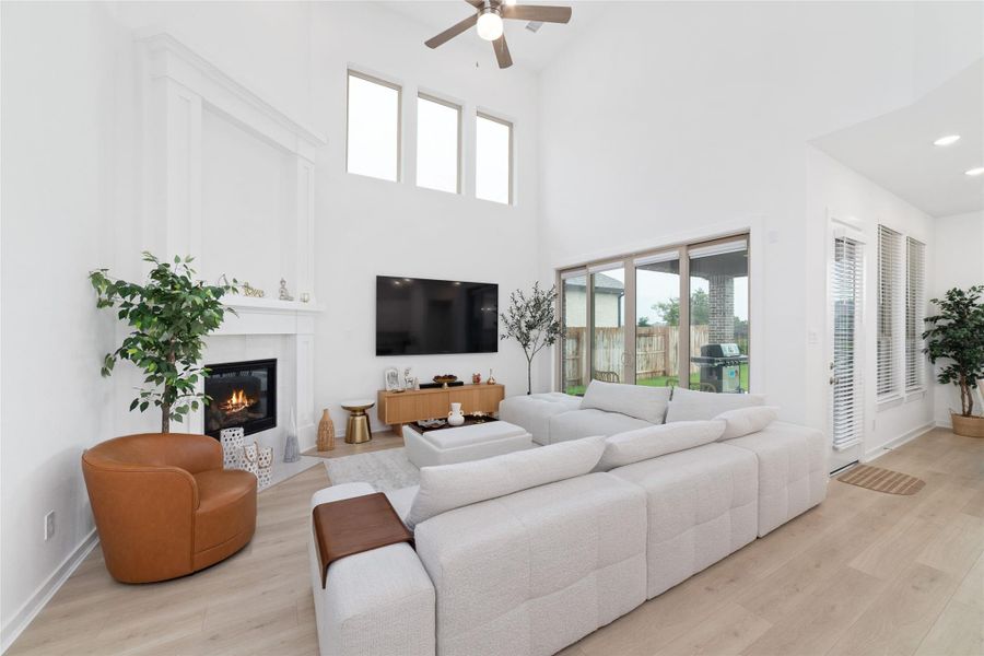 Furnished interior view inside a new home in Elyson, Katy (Image 41).