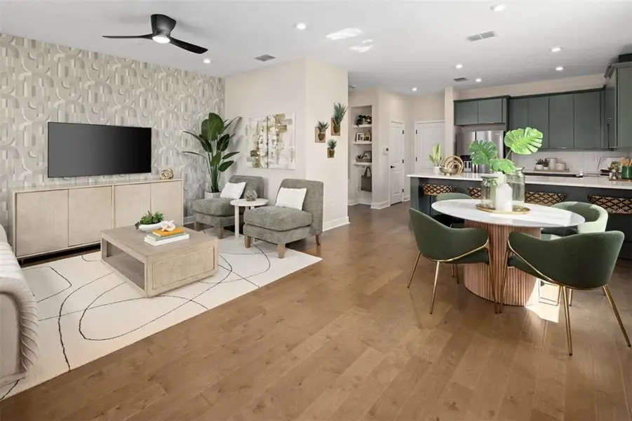 Furnished interior view inside a new home in Meadowlark Landing, Apopka (Image 4). Furnished interior view inside a new home in Meadowlark Landing, Apopka (Image 4).