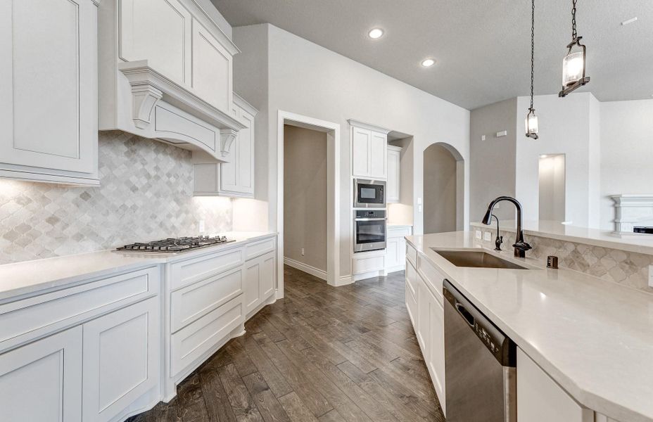 Furnished interior view inside a new home in Bridgeland 60′, Cypress (Image 9).