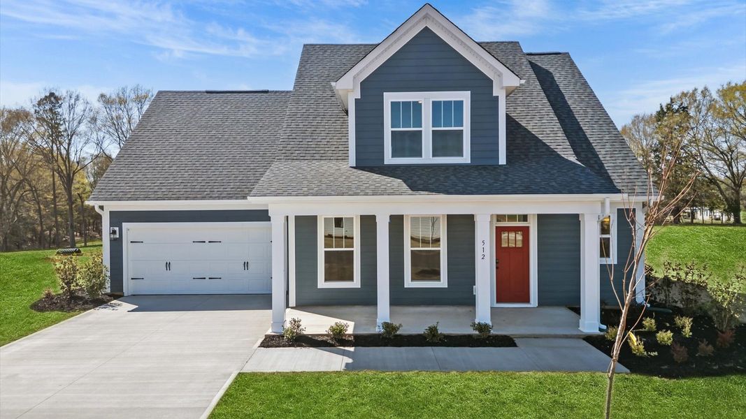 Representative exterior photo of a completed home built from the Sutherland by DRB Homes in Wells Crossing, Seneca, SC (Image 2).