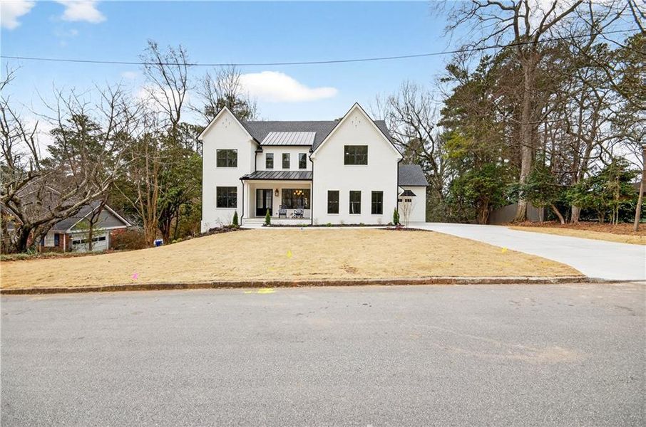 Front exterior of a new home in , Atlanta, GA, highlighting curb appeal (Image 26). Front exterior of a new home in , Atlanta, GA, highlighting curb appeal (Image 26).