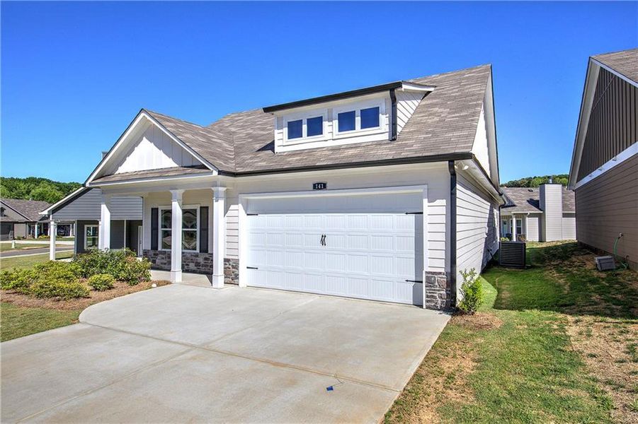 Front exterior of a new home in , Cartersville, GA, highlighting curb appeal (Image 20).