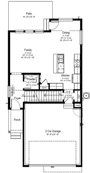 2D floor plan layout for the The Stonebridge by View Homes in Aspen Meadows-4, Colorado Springs, CO (Image 3). 2D floor plan layout for the The Stonebridge by View Homes in Aspen Meadows-4, Colorado Springs, CO (Image 3).