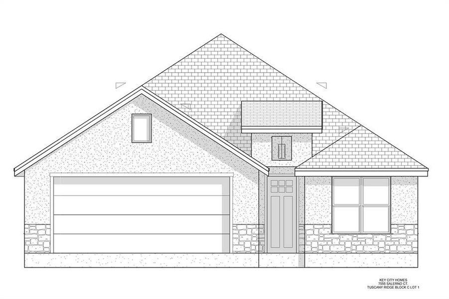 Exterior rendering of this home design in , Abilene, TX (Image 1). Exterior rendering of this home design in , Abilene, TX (Image 1).