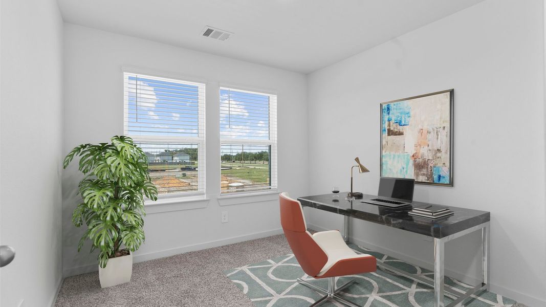 Furnished interior view inside a new home in Lexington Village, Missouri City (Image 12). Furnished interior view inside a new home in Lexington Village, Missouri City (Image 12).